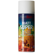 Plasti-kote 3100SE 400ml Super Matt Spray Paint - White