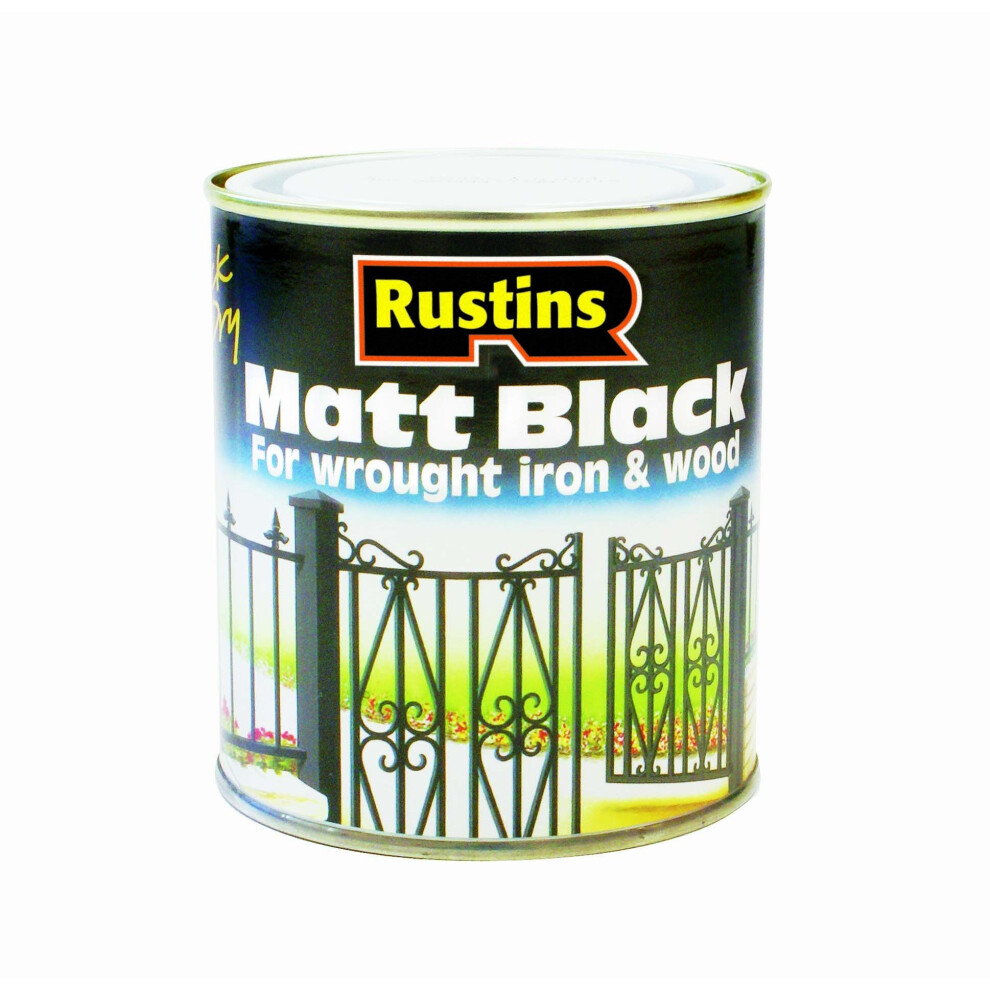 Matt Black Paint Quick Drying 250Ml