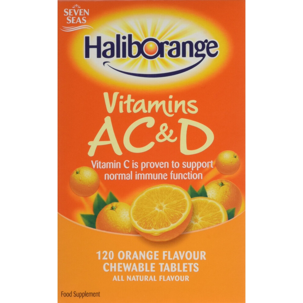 Haliborange Kids A, C and D Orange tablets 120