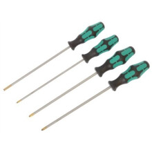 Wera 347736 Kraftform L/s Screwdriver Set PZ PH SL (4 Pieces)