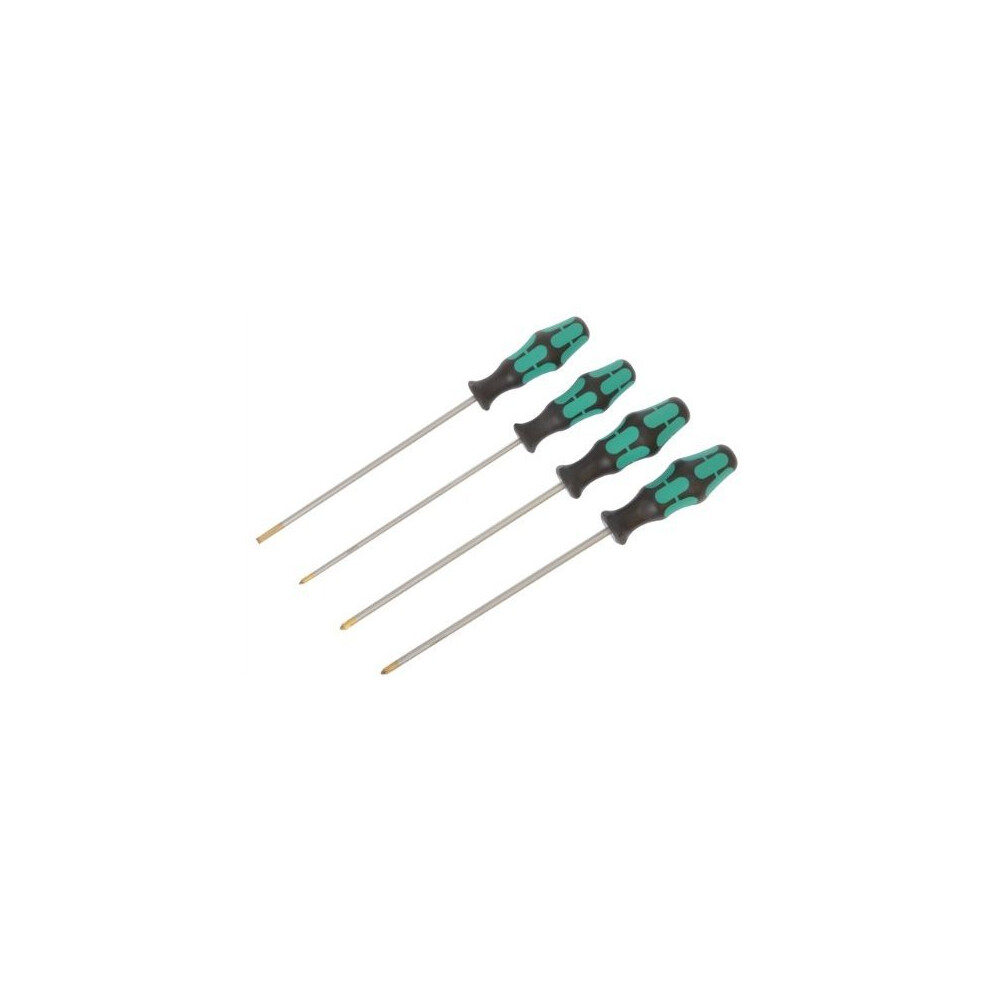 Wera 347736 Kraftform L/s Screwdriver Set  PZ PH SL (4 Pieces)