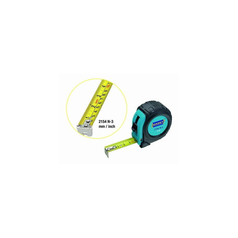 Hazet 2154N-3 3000 Mm Measuring Tape - Multi-Colour 4000896143931