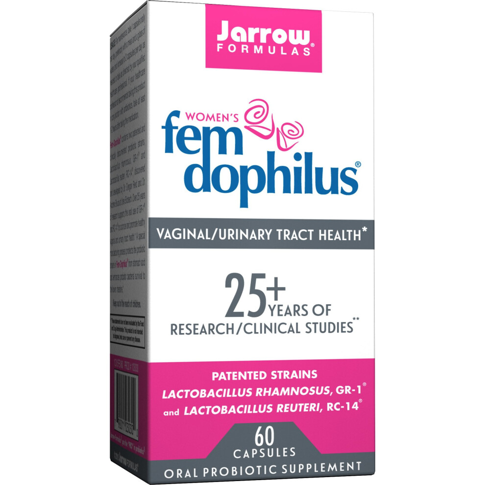 Fem-Dophilus 60 Capsules (FEM60): Probiotic with Lactobacillus rhamnosus GR-1 & L. reuteri RC-14