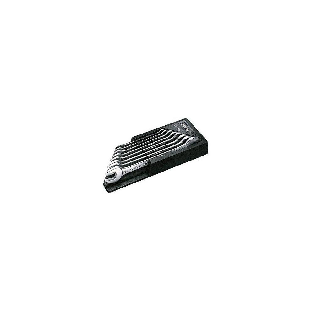 Hazet 450N/8Rs Hexagon Profile Double Open-End Wrench Set - Chrome-Plated 4000896020867