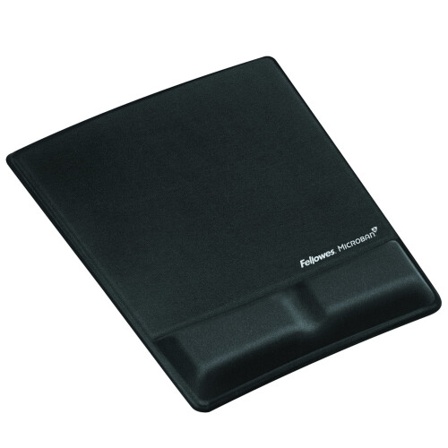 Fellowes Fellowes Fabrik Mouse Pad/Wrist Support Black