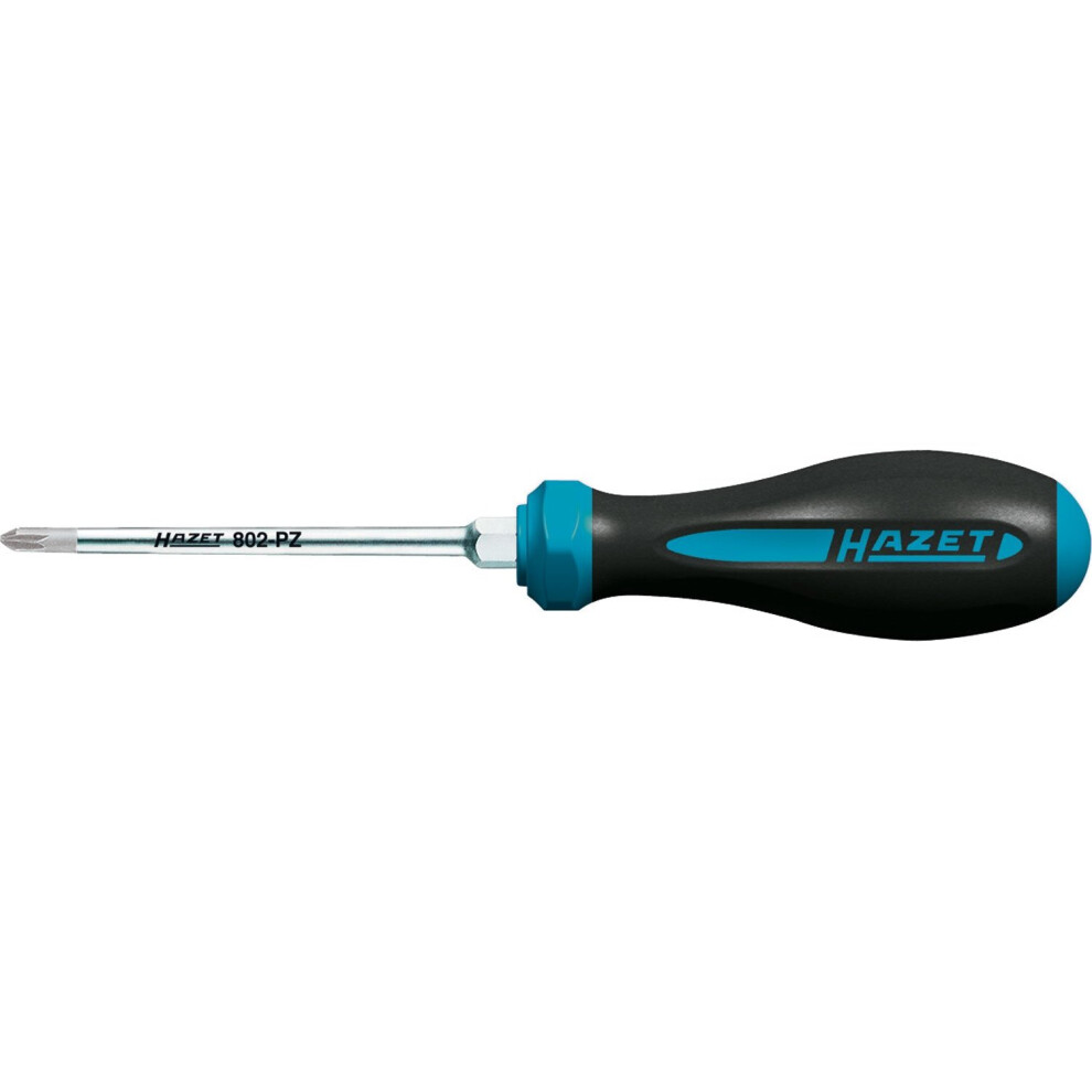 Hazet 802-Pz2 Pozidriv Profile Pz Hexanamic Screwdriver - Multi-Colour 4000896145072