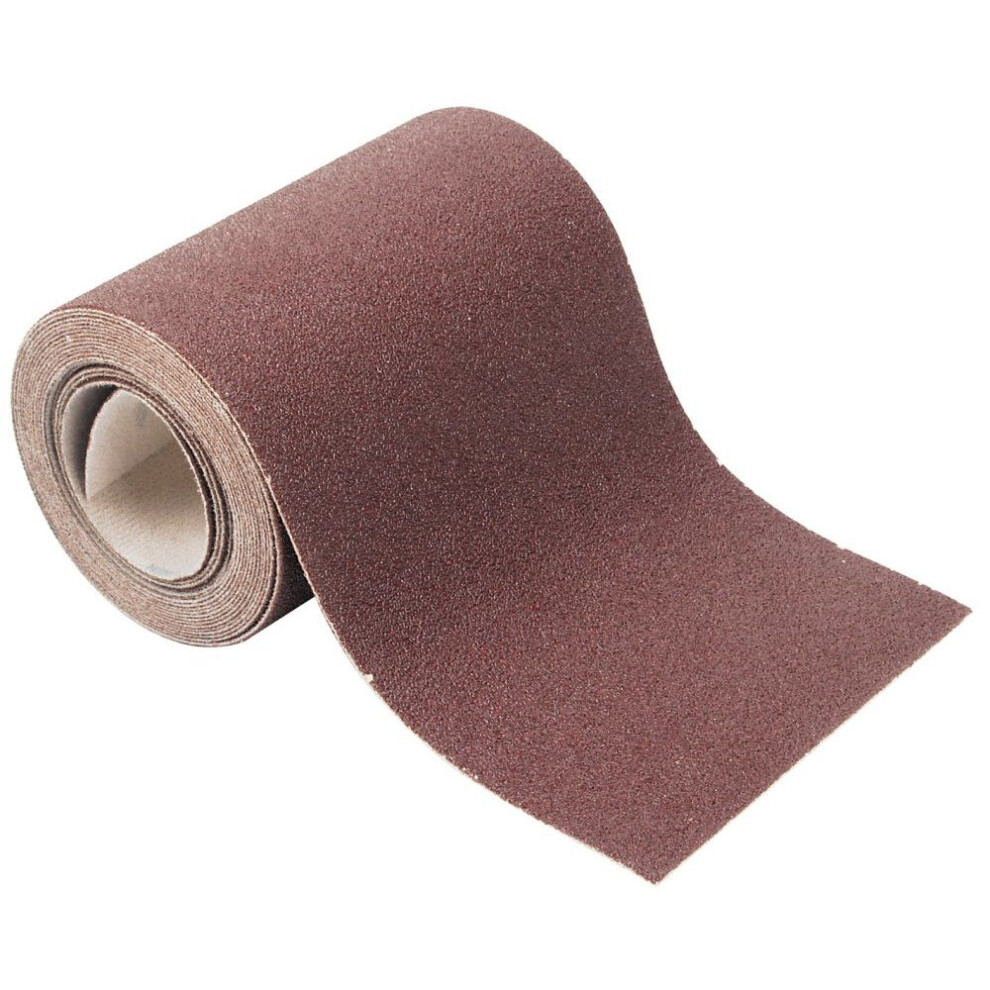 Wolfcraft 1739000 4m x 115mm Easy Fix Roll of Sanding Paper Corundum with 60-Grit