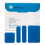 Reliance Medical Blue Dependaplast Plasters with Assorted Sizes for Ref 546 - Pack of 100 1