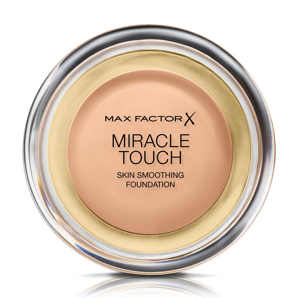 Max Factor Miracle Touch Skin Smoothing Foundation, 45 Warm Almond