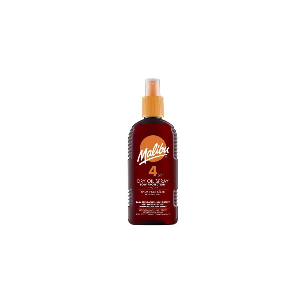 Malibu Dry Oil Suntan Lotion Spray Spf4 (200ml)