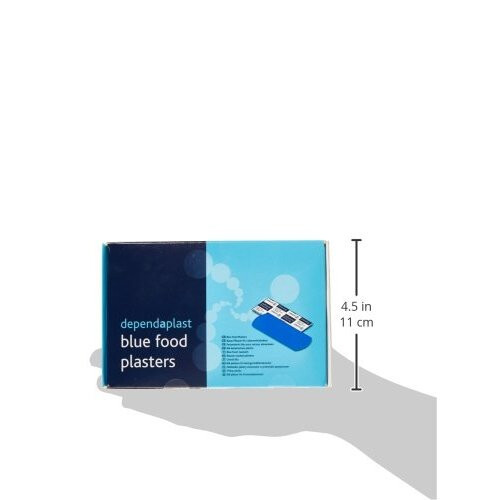 Reliance Medical Blue Dependaplast Plasters with Assorted Sizes for Ref 546 - Pack of 100 2