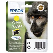 Epson T089 Stylus Ink Cartridge, Yellow, Genuine