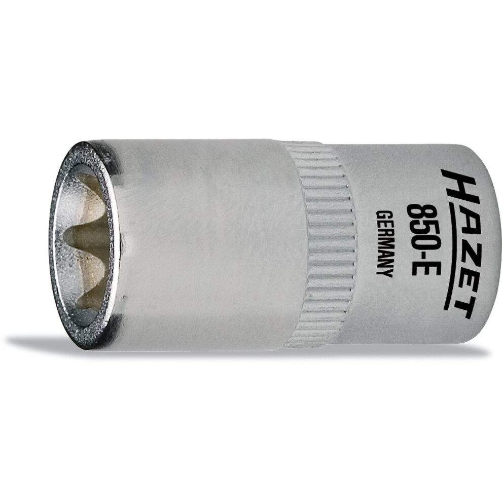 Hazet 850-E8 25 Mm Eâ8 Torx Profile Socket - Chrome-Plated/Polished 4000896036776