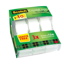 Scotch Magic Tape 8–1975C3 Caddy Pack, 7.5 M x 19 MM transparent/Green