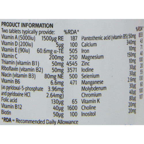 Higher Nature Higher Nature Advanced Nutrition Complex - Pack of 90 Tablets 1