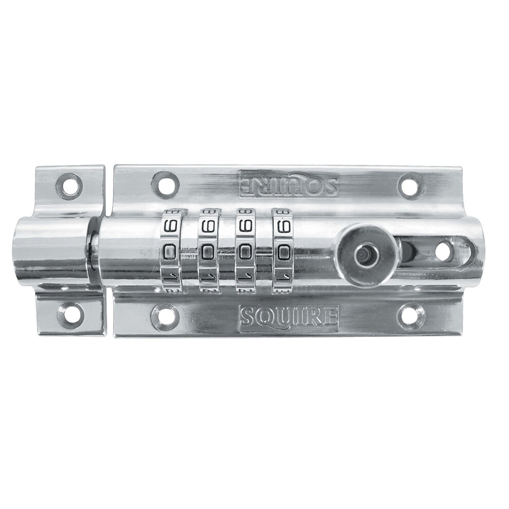 Henry Squire Combi 2 Recodeable Locking Bolt 125Mm - Chrome Hsqcombi2ch 5012245020182