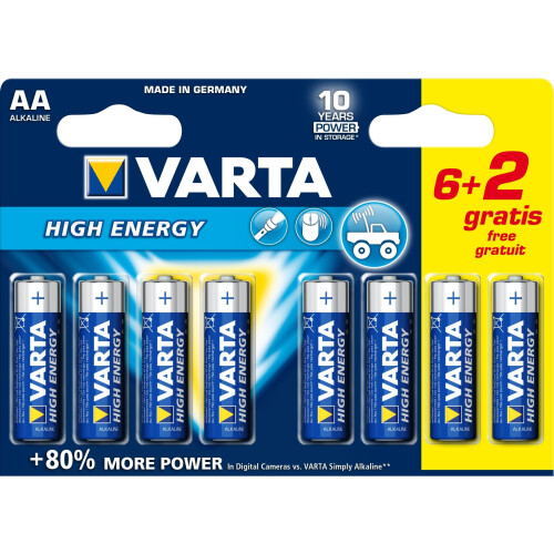 Varta Alkaline Batteri AA | 1.5 V DC | 8-Reklameblister 2
