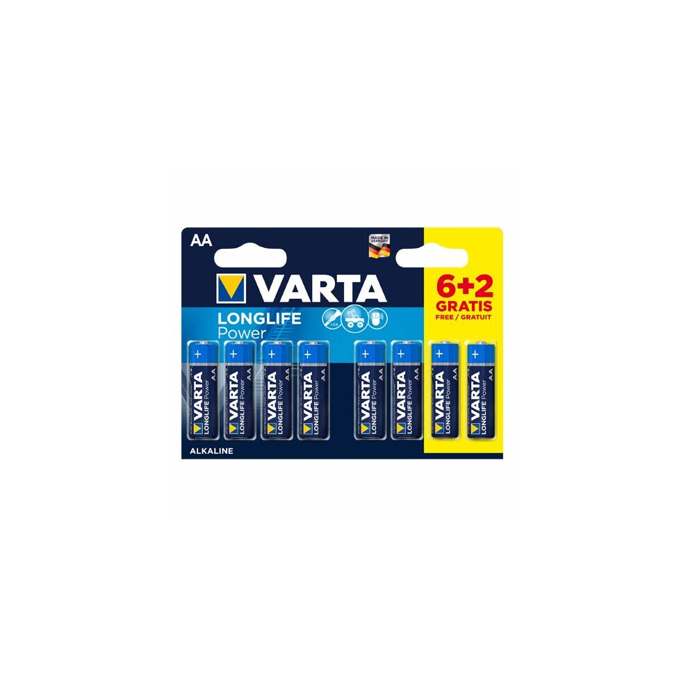 Varta – High Energy (LR6 Alkaline Battery – AA X 6 + 2 Free)