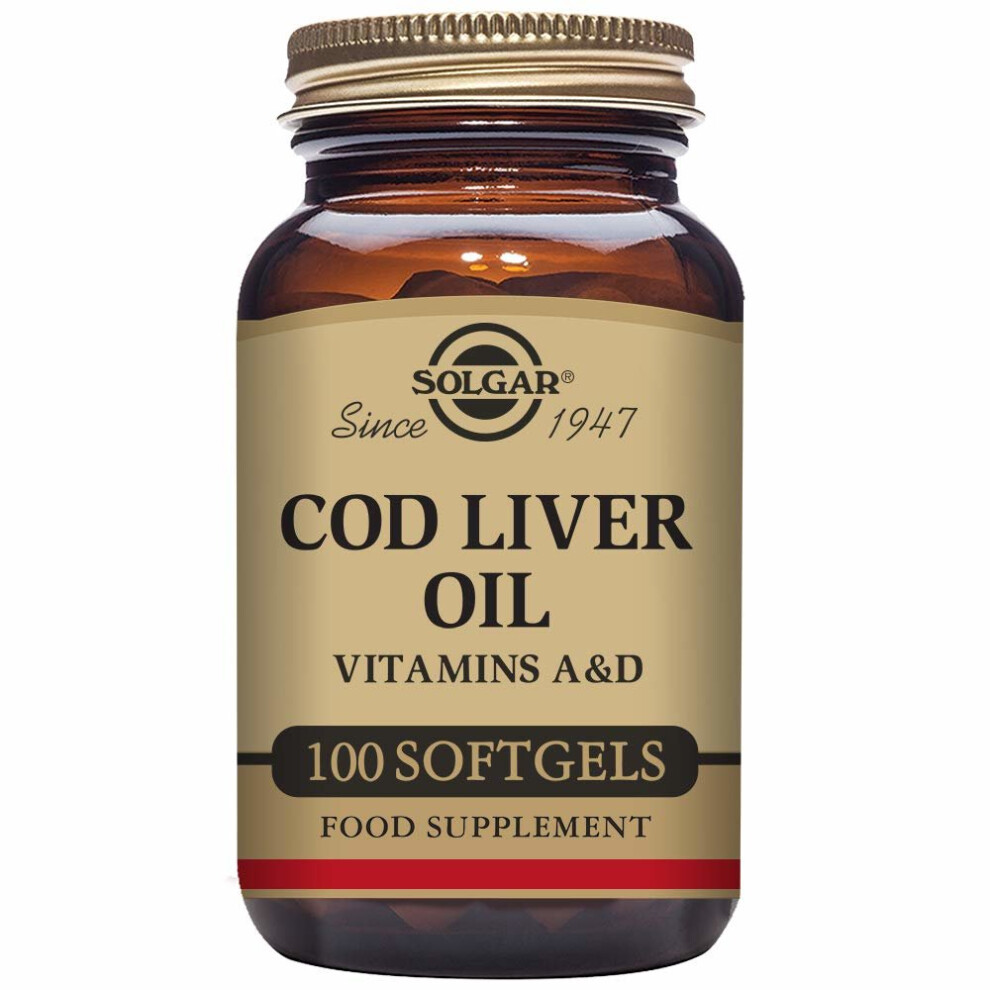 Solgar Cod Liver Oil Softgels - Pack of 100