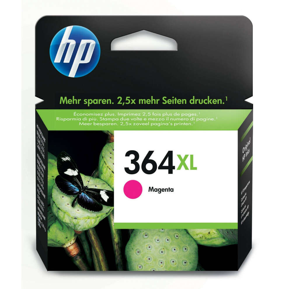 HP 364XL High Yield Magenta Original Ink Cartridge (CB324EE)