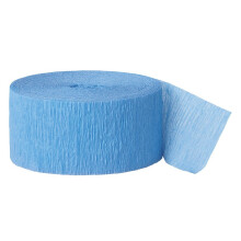 Unique Party  6343  - 24m Baby Blue Crepe Paper Party Streamer