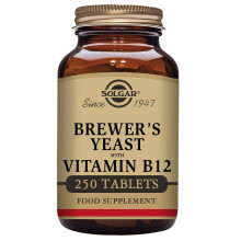 Solgar, Bierhefe, 7 1/2 Körner mit Vitamin B12, 250 Tabletten
