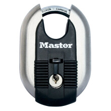 Master Lock Padlock, Excell® Laminated Steel Padlock, Brass Finish, High Security Lock, Keyed Lock, Best Used for Storage Units, Sheds, Garages,...