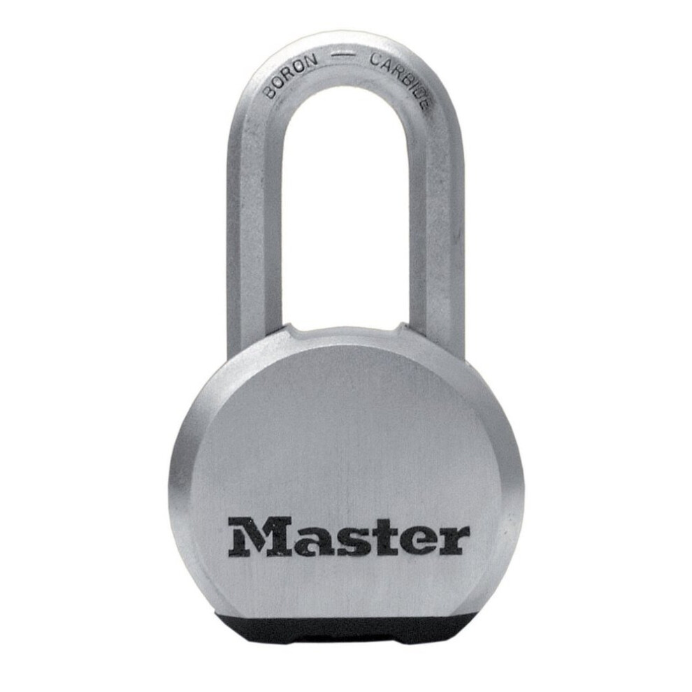 Master Lock Padlock, Excell® Solid Steel Padlock, High Security Lock, Keyed Lock, Best Used for Storage Units, Sheds, Garages, Fences and More
