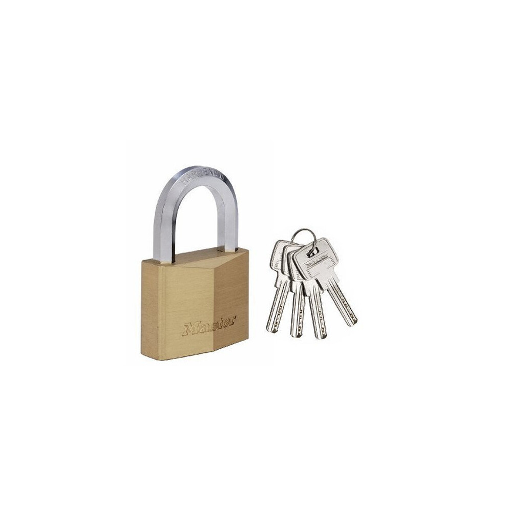 Master Lock 1145EURD 45mm Brass Padlock Hexagonal Shackle