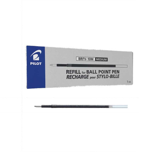 Pilot Pilot Refill for Acroball/Acroball Deluxe Medium Ballpoint 1.0 mm Tip - Black, Box of 12