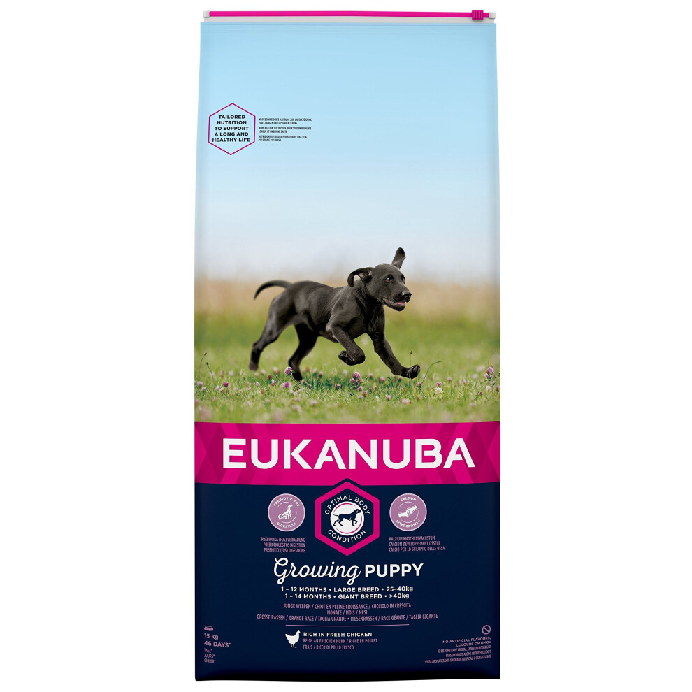 Eukanuba Puppy/Junior Dry Dog Food Large Breed Chicken, 5 kg