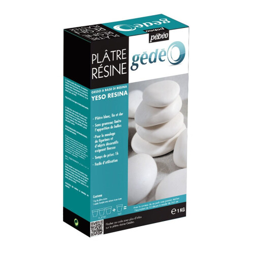Gedeo 1 Kg 6-Piece Resin Plaster, White