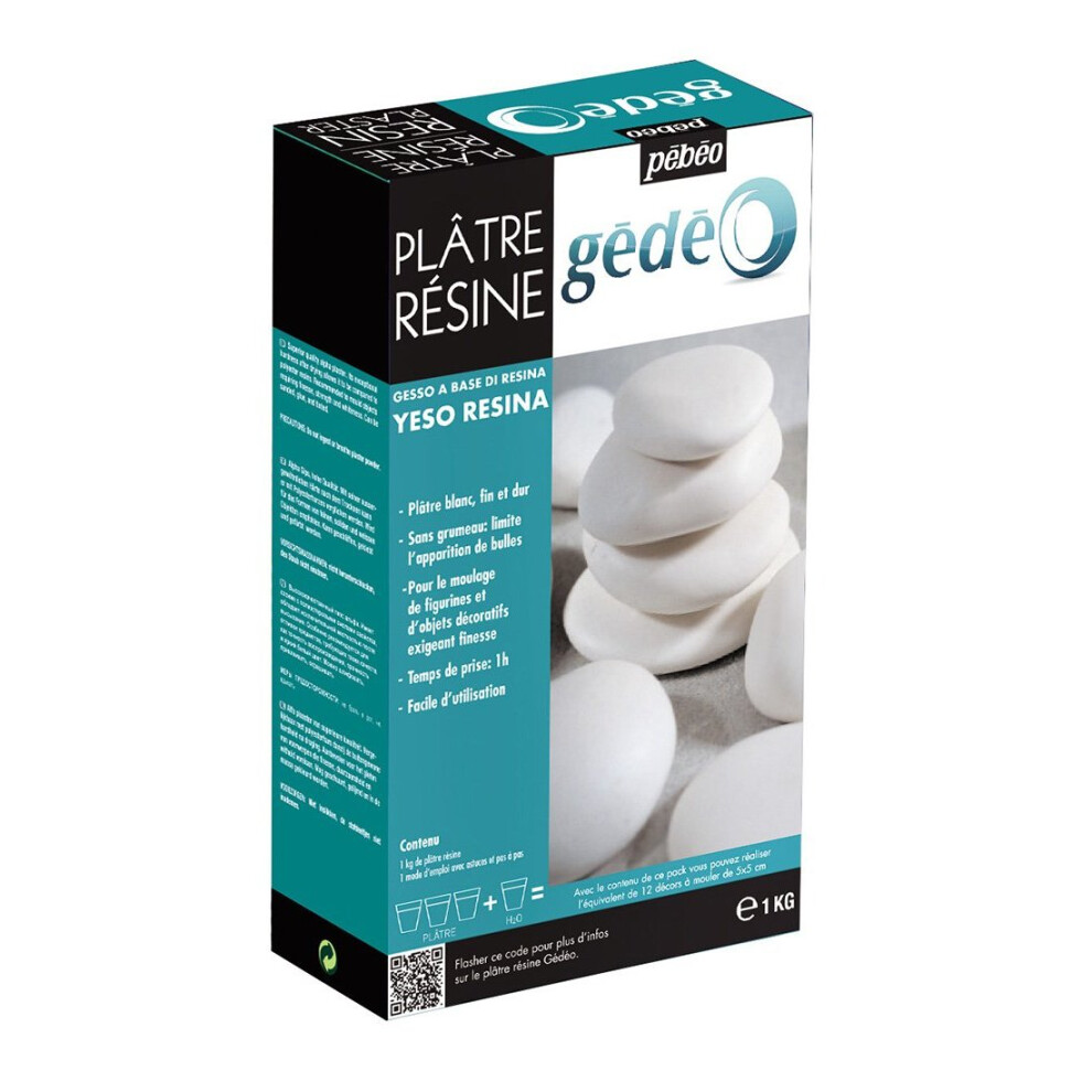 Gedeo 1 Kg 6-Piece Resin Plaster, White 3597587663133