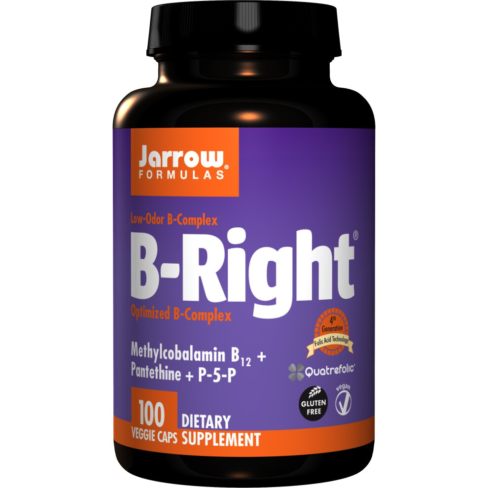 Jarrows B-Right Optimized B-Complex (100 Vegan Capsules)