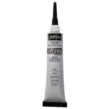 Pebeo Vitrea 160 Glass Paint Outliner 20-Milliliter Tube, Pearl,Pearl