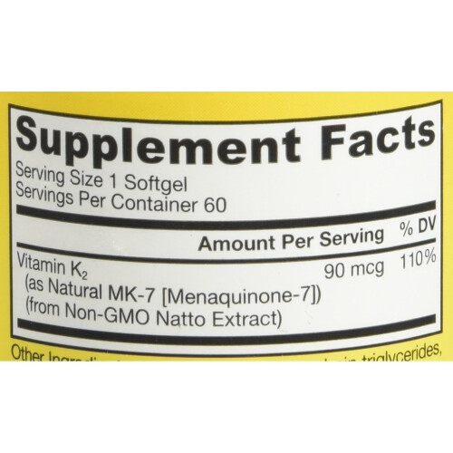 Jarrow Formulas, MK-7, 90 mcg, 60 Softgels 1