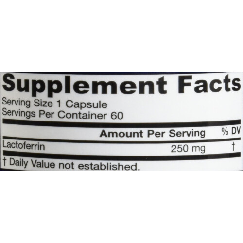 Jarrow Formulas, Lactoferrin, Gefriergetrocknet, 250 mg, 60 Kapseln 1