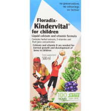 Floradix Kindervital Original Formula Childrens Liquid Multivitamin 500ml