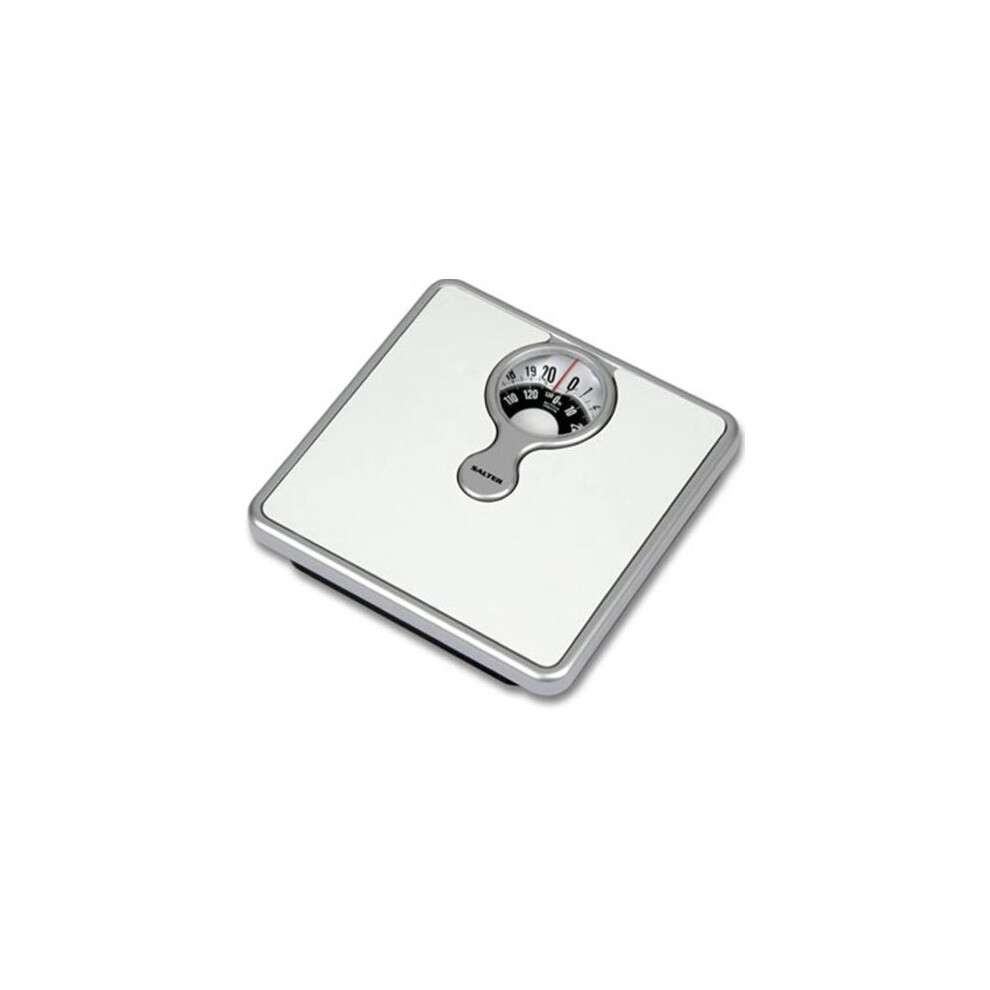 Salter Mechanical Bathroom Scales – Easy To Read Magnified Display For Weighing With Precision, Measure In St, Lbs, Kg, Comfortable Cushioned...