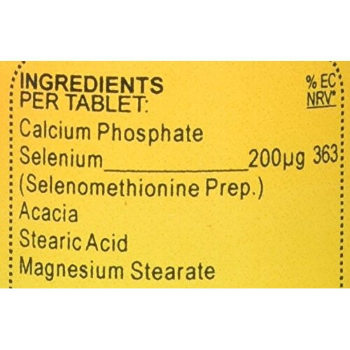 Veganicity Selenium 200µg : Antioxidant mineral : 60 tablets 1