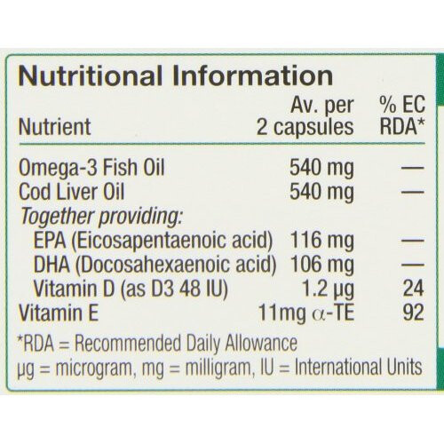 Vitabiotics Vitabiotics Ultra Cod Liver Oil - 60 Capsules 1
