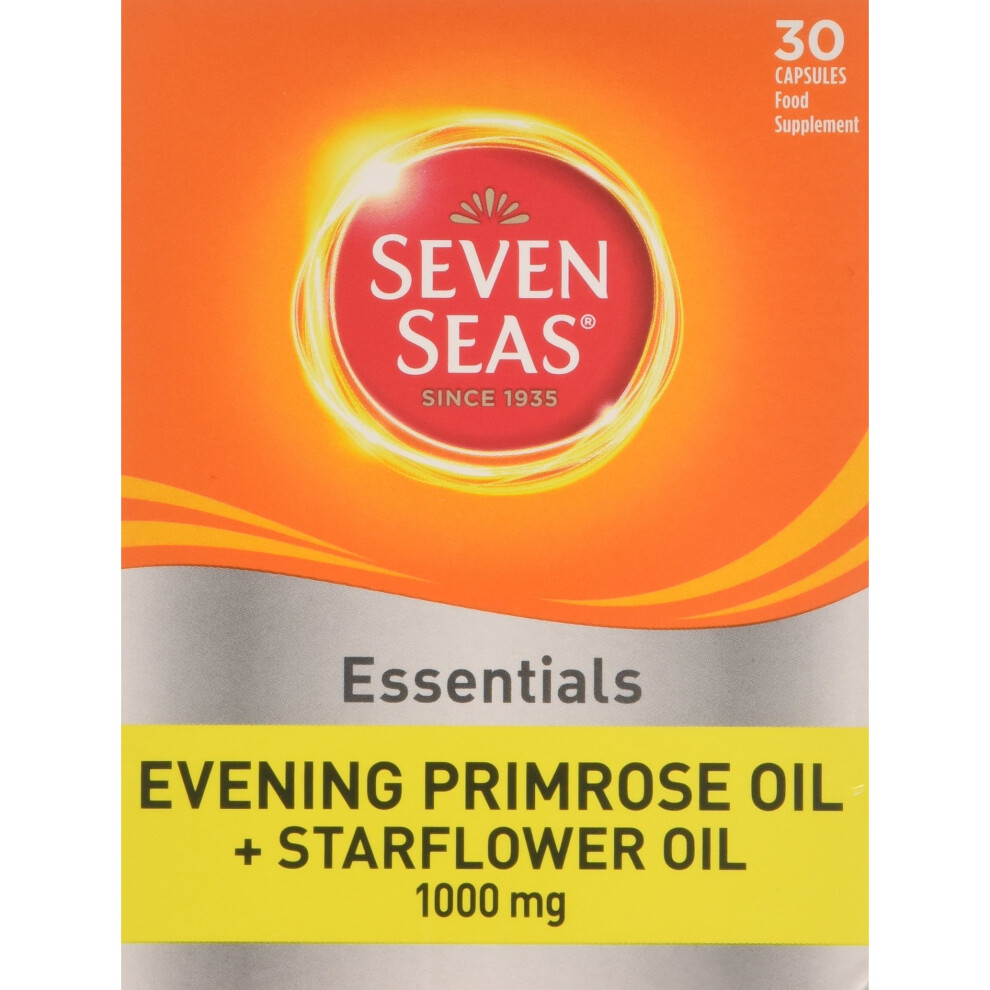 Seven Seas Evening Primrose Once A Day Plus Starflower Oil 1000mg 30 Capsules