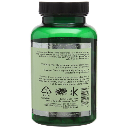 G&G Vitamins 200 µg Selenium Capsules 2