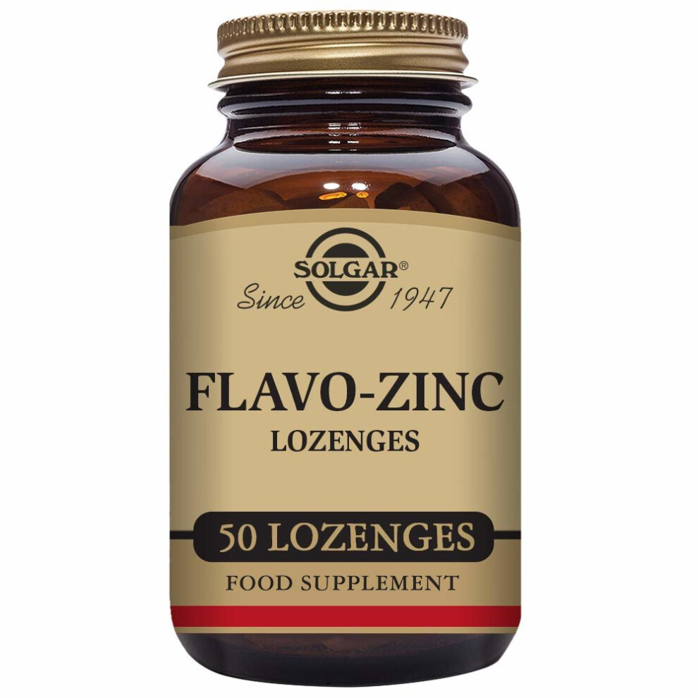 Solgar Flavo Zinc Lozenges - Pack of 50