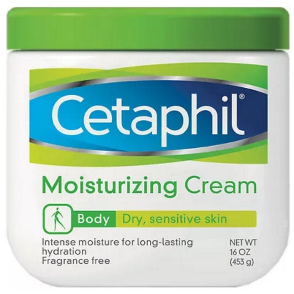 Cetaphil Moisturizing Cream For Dry, Sensitive Skin, Fragrance Free, Non-comedogenic (16 ounce)