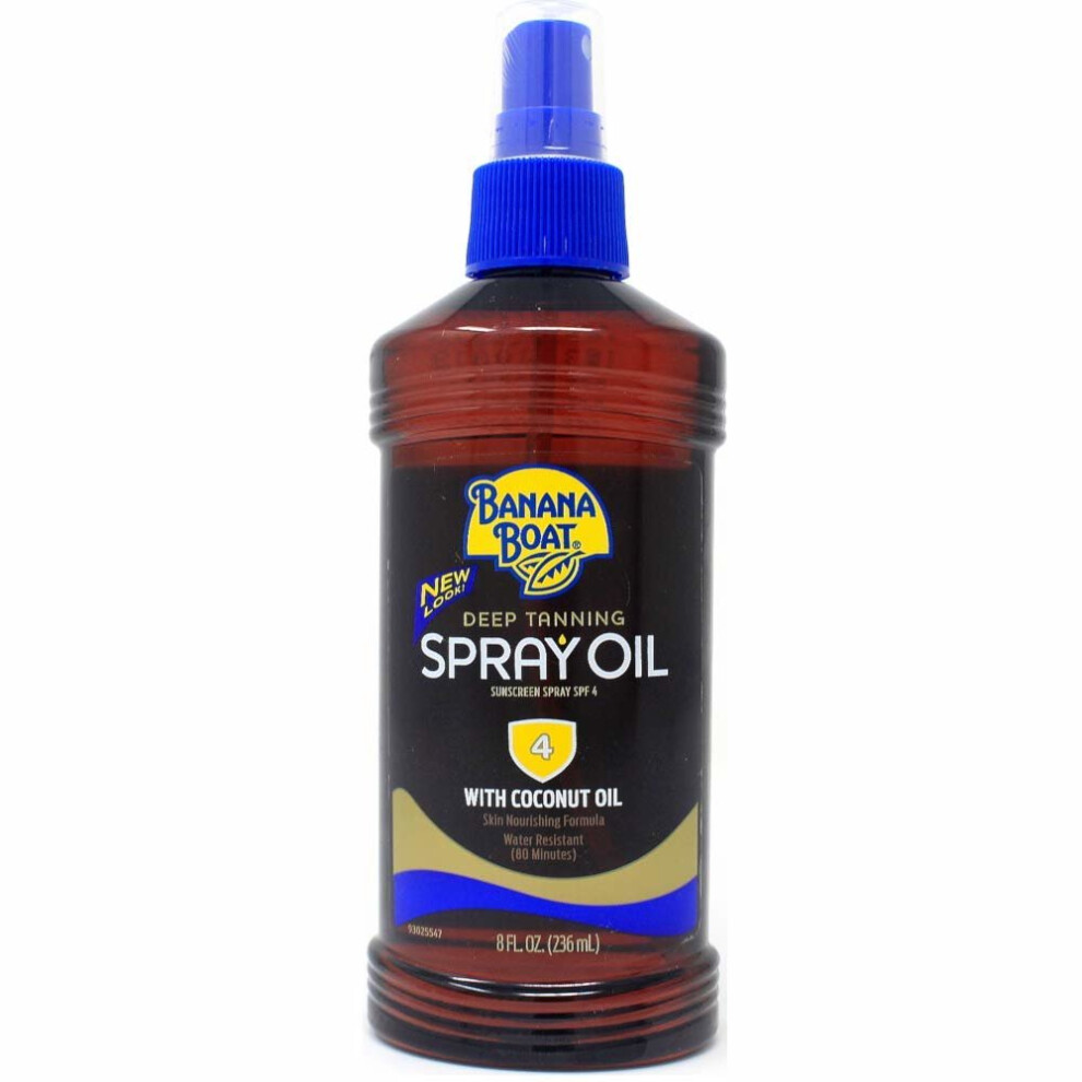 Banana Boat SPF#4 Deep Tanning Oil 8 oz.