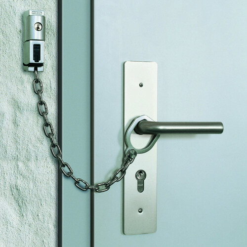 Abus ABUS 215421 Lockable Door Handle Chain Type SK99 Silver 1