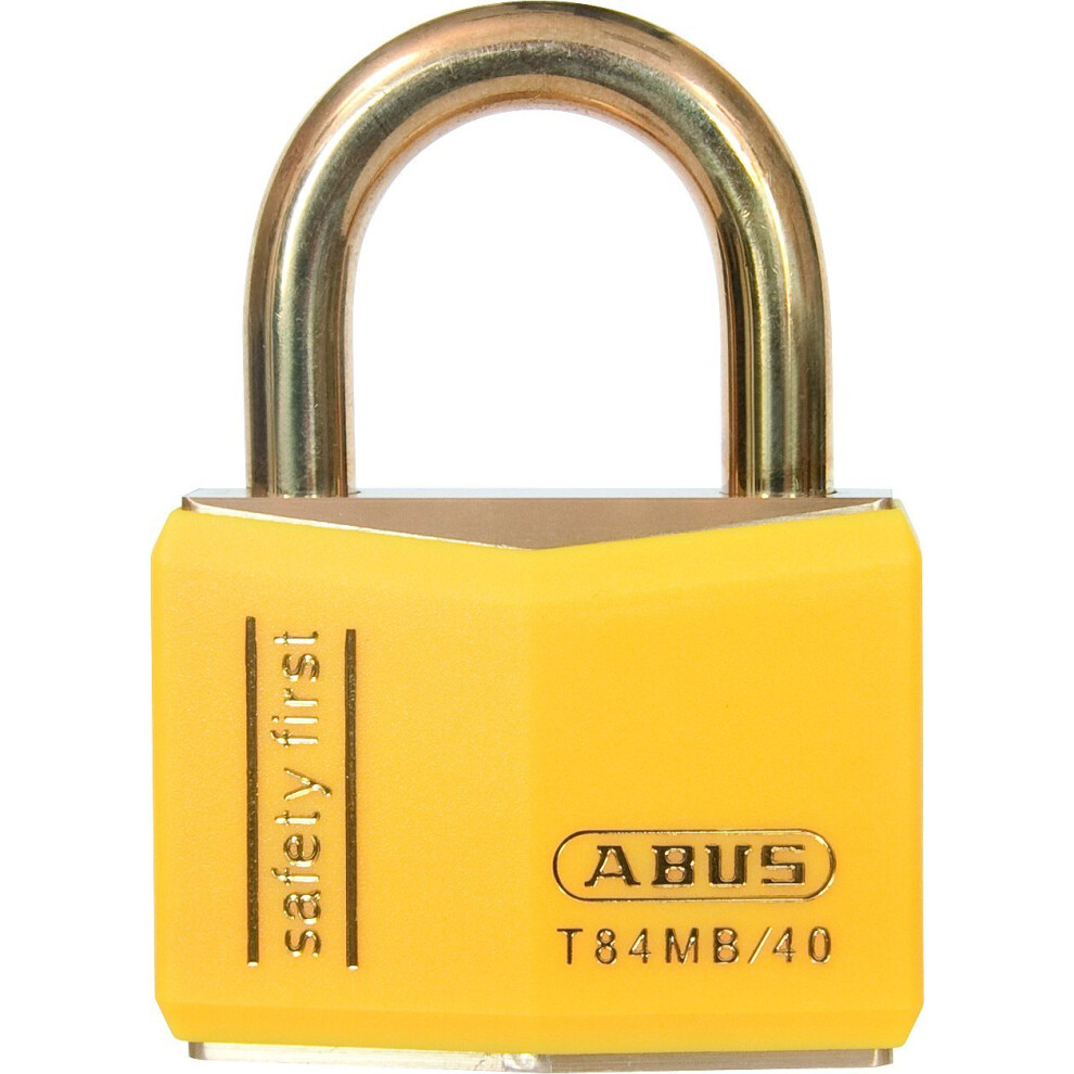 ABUS 28354 Nautic Inox Series Solid Brass Padlock - Yellow