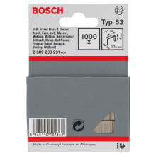 Bosch 2609200291 Heftklammern 11,4 / 4 mm 1000 Stück Typ 5