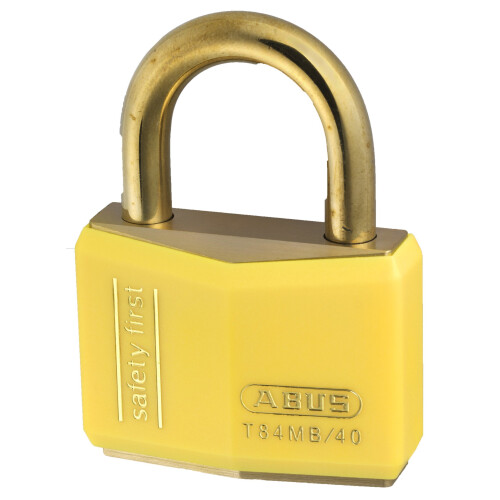 Abus ABUS 28354 Nautic Inox Series Solid Brass Padlock - Yellow 1